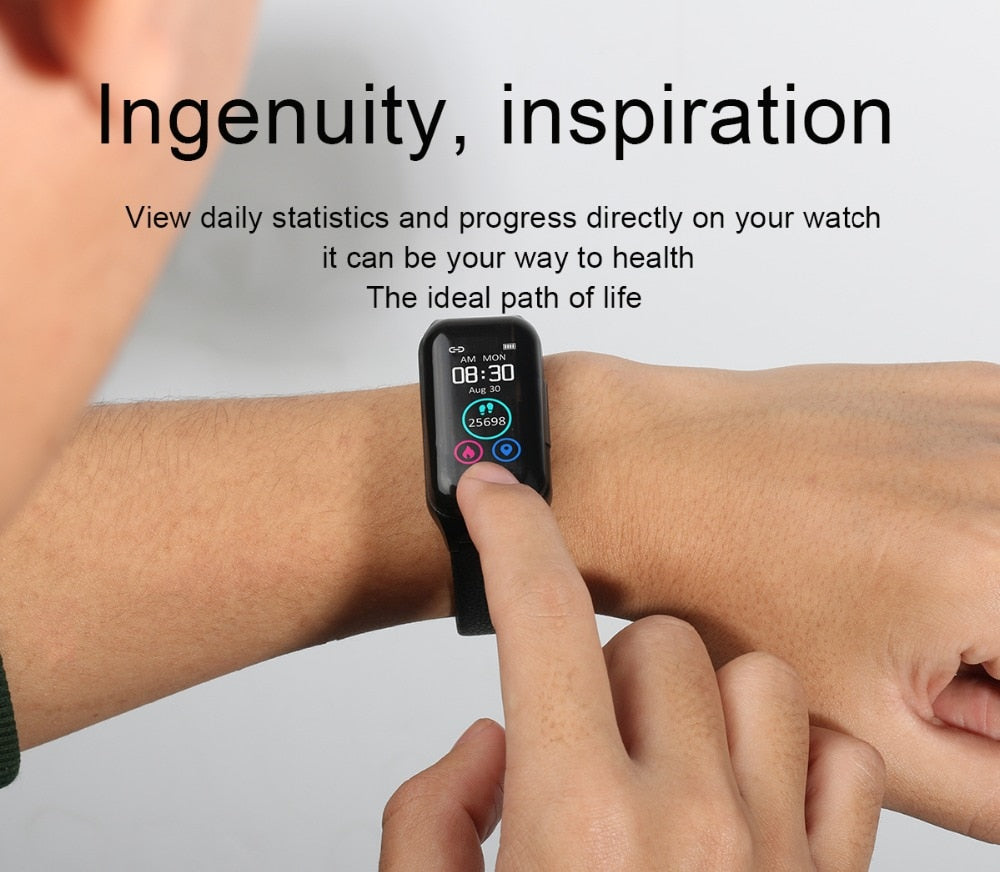 Smart Watch w/ Integrated Wireless Ear Buds