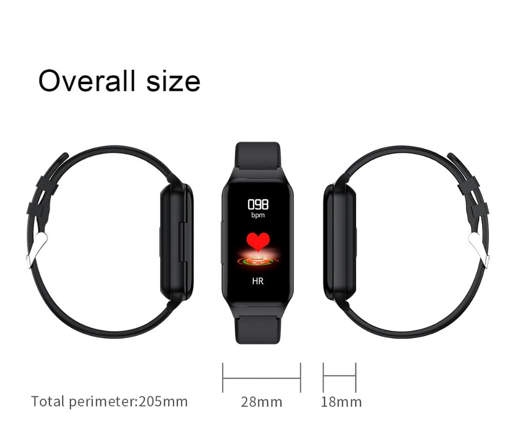 Smart Watch w/ Integrated Wireless Ear Buds