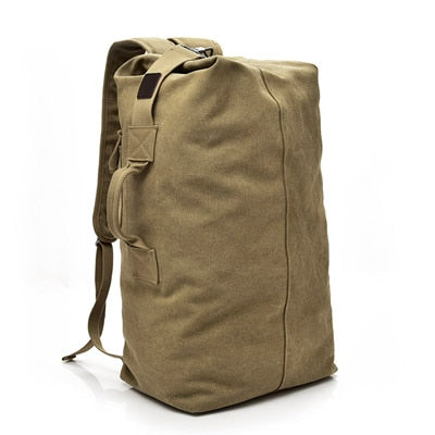 Men's Canvas Large Capacity Rucksack Shoulder Bag